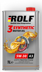 ROLF 3-SYNTHETIC  5W-30 ACEA A3/B4  1л [12] ж/б/"Акция -25%"